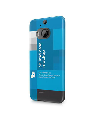 HTC One M9 Plus 3d IMD Mobile Case Design Mockup 2015