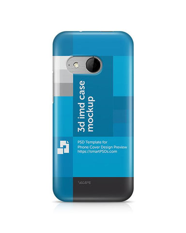 HTC One Mini 2 3d IMD Mobile Case Design Mockup 2014