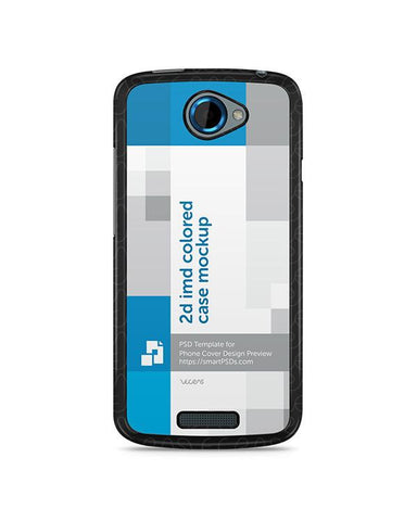 HTC One S 2d IMD Colored Mobile Case Design Mockup 2012