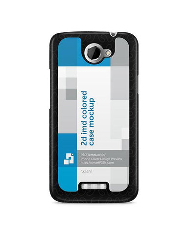 HTC One X 2d IMD Colored Mobile Case Design Mockup 2012