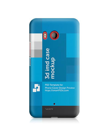 HTC U11 3d IMD Mobile Case Design Mockup 2017