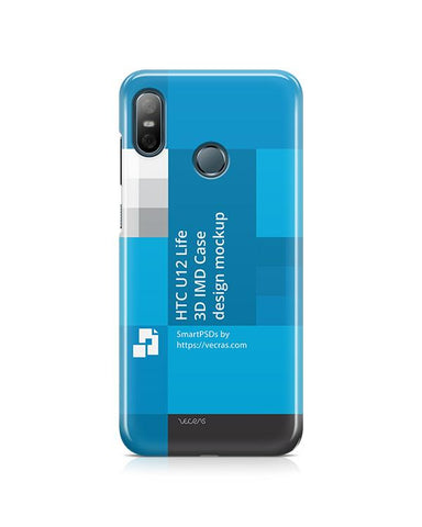 HTC U12 Life 3d IMD Case Design Mockup 2018