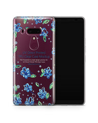 HTC U12 Plus UV TPU Clear Case Design Mockup 2018