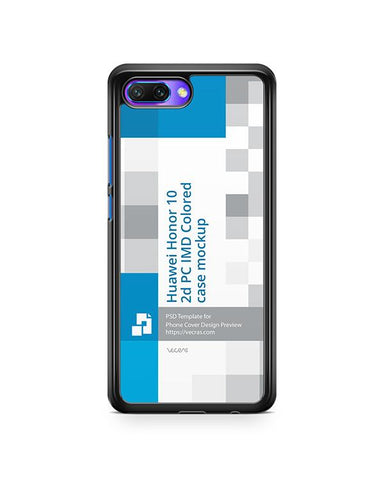 Honor 10 2d PC Colored Case Design Mockup 2018