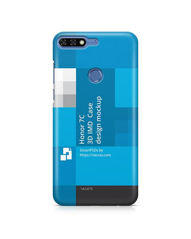 Honor 7C 3d IMD Case Design Mockup 2018