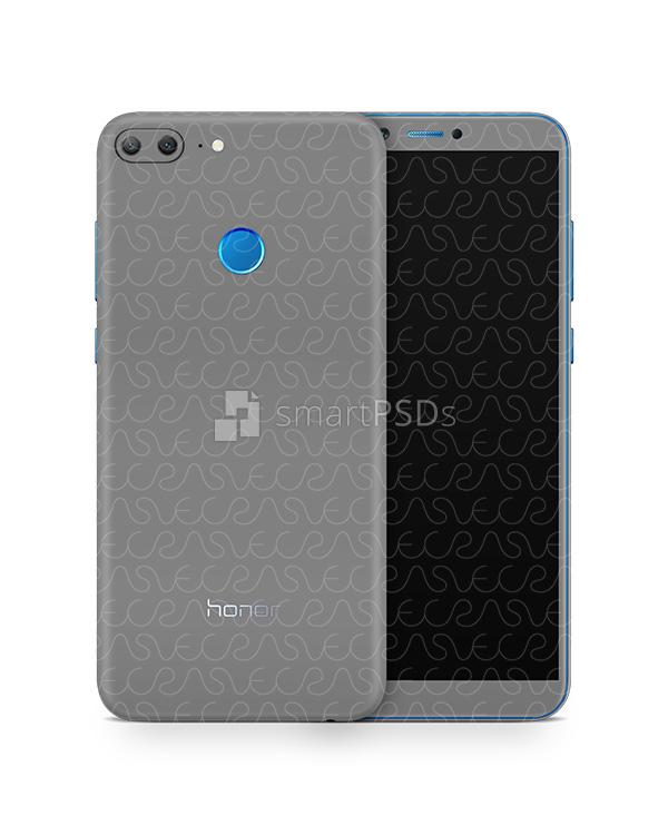 Honor 9 Lite Vinyl Skin Design Mockup 2017