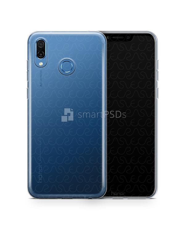 Honor Play UV TPU Clear Case Design Mockup 2018