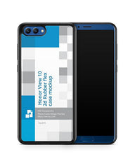 Honor View 10 (V10) 2d RubberFlex Mobile Case Design Mockup 2018
