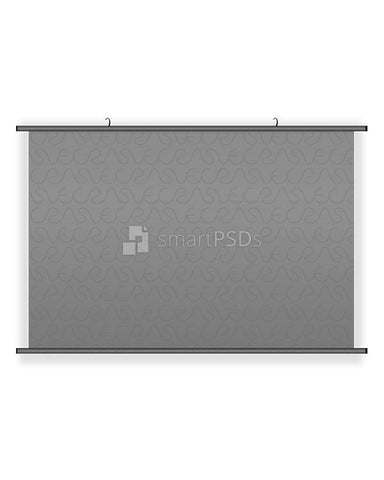 Horizontal Banner Roll Design Mockup
