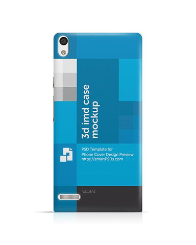 Huawei Ascend P6 3d IMD Mobile Case Design Mockup 2013
