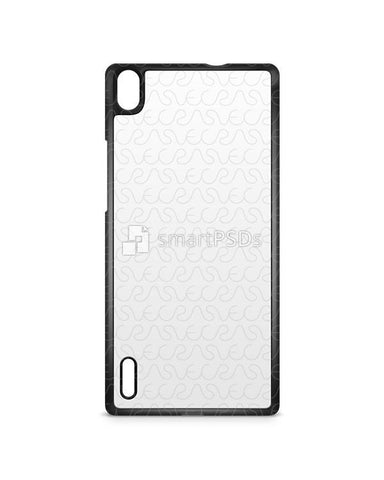 Huawei Ascend P7 2d IMD Colored Mobile Case Design Mockup 2014
