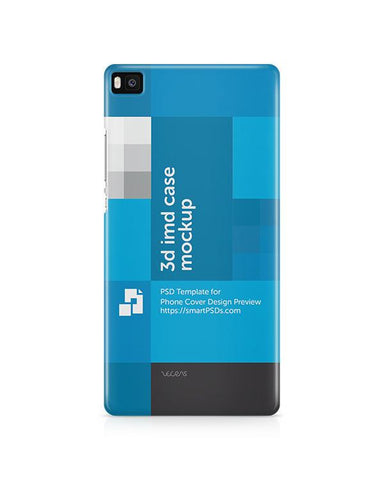 Huawei Ascend P8 3d IMD Mobile Case Design Mockup 2015