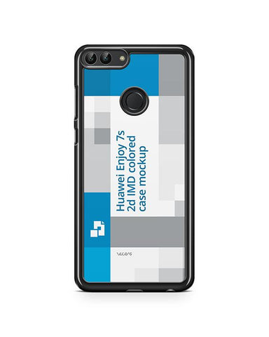 Huawei Honor Enjoy 7X/8 Plus 2d Colored Case Design Mockup Back 2017