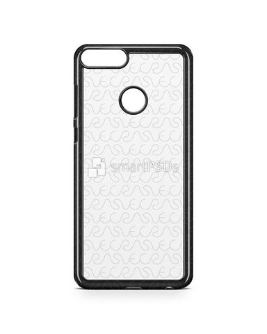 Huawei Honor Enjoy 7X/8 Plus 2d Colored Case Design Mockup Back 2017