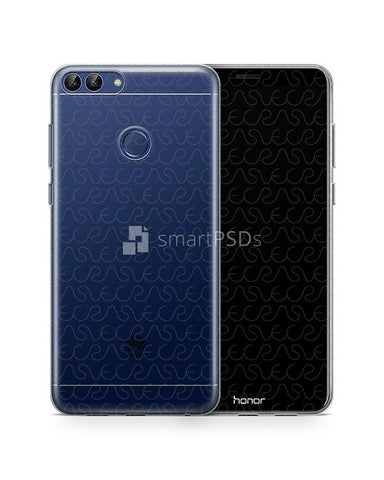 Huawei Enjoy 7s UV TPU Clear Case Design Mockup