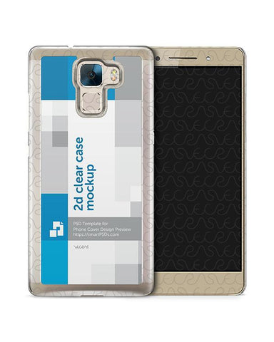 Huawei Honor 7 2d Clear Mobile Case Design Mockup 2015