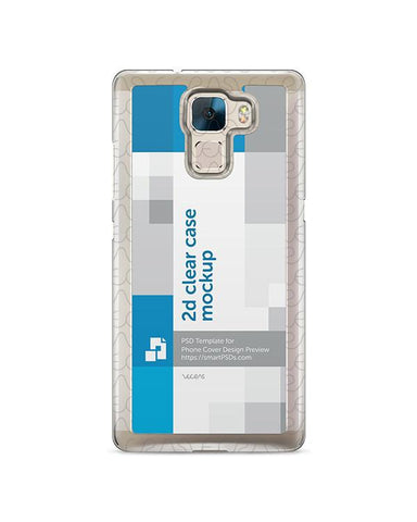 Huawei Honor 7 2d Clear Mobile Case Design Mockup 2015