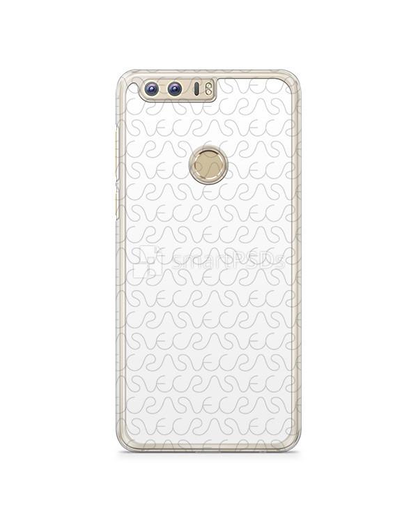 Huawei Honor 8 2d Clear Mobile Case Design Mockup 2016