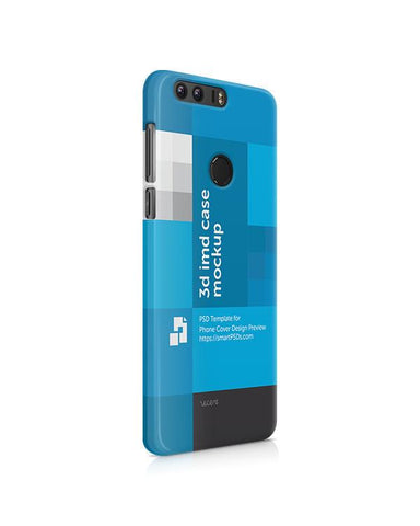 Huawei Honor 8 3d IMD Mobile Case Design mockup- Right view 2016