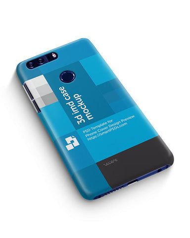 Huawei Honor 8 3d IMD Mobile Case Design mockup- 2016  Down view
