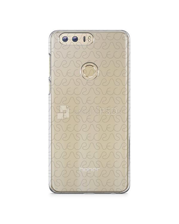 Huawei Honor 8- UV PC Clear Mobile Case Design Mockup 2016