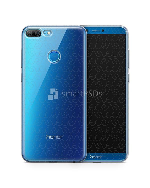 Honor 9 Lite UV TPU Clear Case Design Mockup