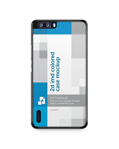 Huawei Honor 6 Plus 2d IMD Colored Mobile Case Design Mockup 2014
