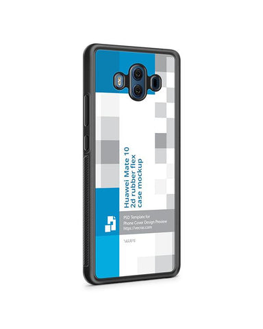 Huawei Mate 10 2d RubberFlex Case Design Mockup 2017 (Angled)