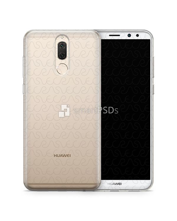 Huawei Mate 10 Lite UV TPU Clear Case Design Mockup 2017