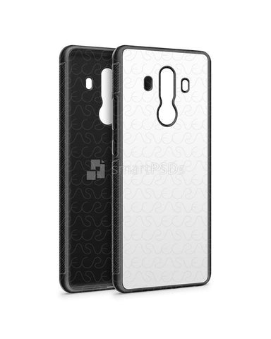 Huawei Mate 10 Pro 2d RubberFlex Case Design Mockup 2017 (Angled)