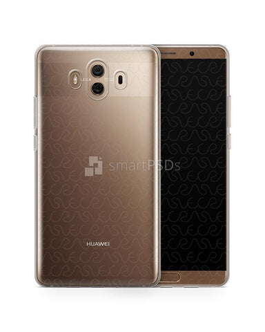 Huawei Mate 10 UV TPU Clear Case Design Mockup 2017