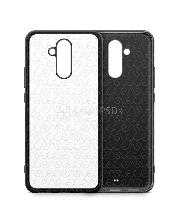 Huawei Mate 20 Lite 2d RubberFlex Mobile Case Design Mockup 2018