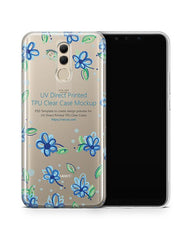 Huawei Mate 20 Lite UV TPU Clear Case Mockup 2018
