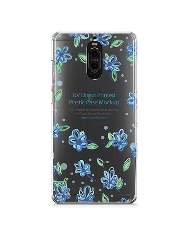 Huawei Mate 9 Pro-UV PC Clear Mobile Case Design Mockup 2016
