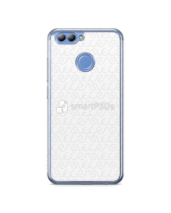 Huawei Nova 2 2d Flexi Clear Case Design Mockup 2017 (Front-Back)