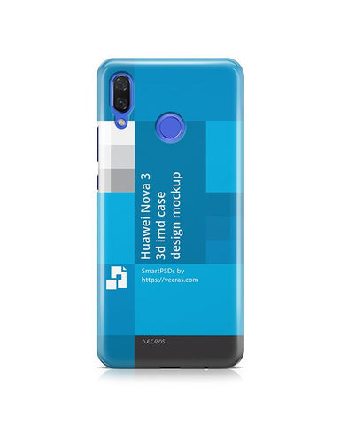 Huawei Nova 3 3d IMD Case Design Mockup 2018