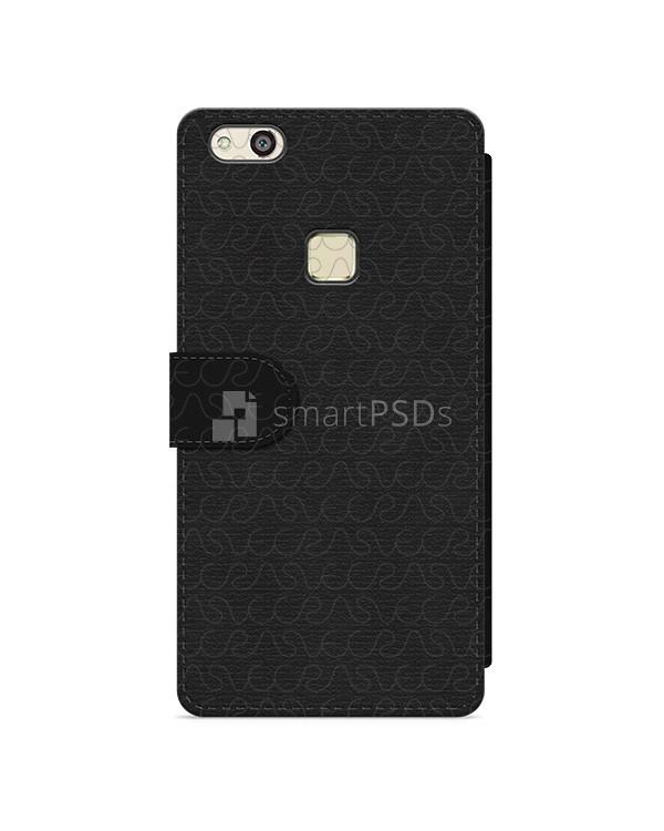 Huawei P10 Lite 2d Wallet Mobile Case Design Mockup 2017