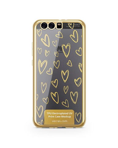 Huawei P10 Plus TPU Electroplated Case Design Mock-up 2017