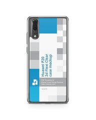 Huawei P20 2d Flexi Clear Case Design Mockup 2018