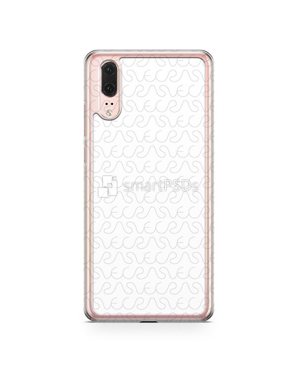 Huawei P20 2d PC ClearCase Design Mockup Back 2018