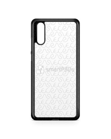 Huawei P20 2d PC Colored Case Design Mockup 2018