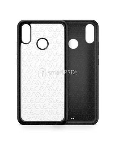 Huawei P20 Lite 2d RubberFlex Case Design Mockup 2018