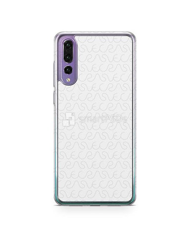 Huawei P20 Pro 2d Flexi Clear Case Design Mockup 2018
