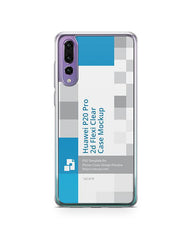 Huawei P20 Pro 2d Flexi Clear Case Design Mockup 2018