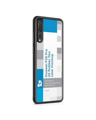 Huawei P20 Pro 2d RubberFlex Case Design Mockup 2018 (Angled)