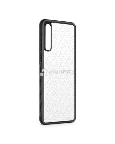 Huawei P20 Pro 2d RubberFlex Case Design Mockup 2018 (Angled)