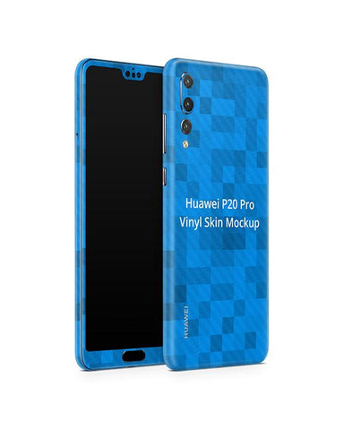 Huawei P20 Pro Vinyl Skin Design Mockup 2018 (Front-Back Angled)