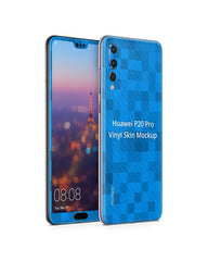 Huawei P20 Pro Vinyl Skin Design Mockup 2018 (Front-Back Angled)