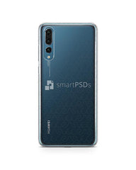 Huawei P20 Pro UV PC Clear Case Mockup 2018