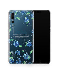 Huawei P20 Pro UV TPU Clear Case Design Mockup 2018